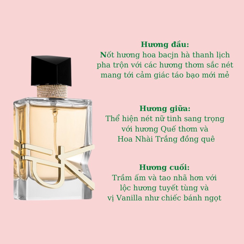 Nước Hoa Nữ chính hãng Free 50ml Mùi ngọt Dịu, Nhẹ Nhàng, Nước hoa thơm lâu 12h - Dầu thơm nữ