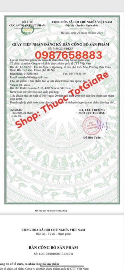 Dimao Vitamin D3 400 IU - Dạng xịt