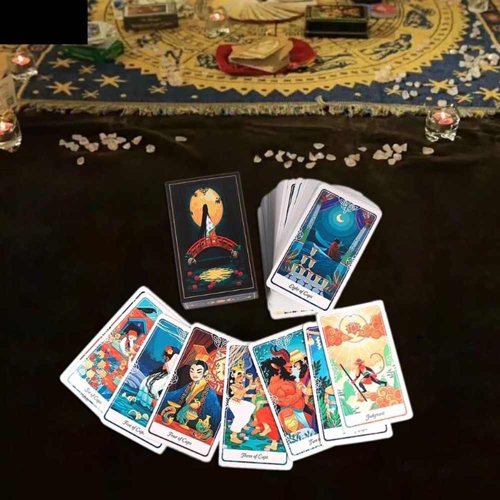 [Size Gốc] Bài Tarot Of The Divine 78 Lá 7x12 Cm Bài Tặng Đá Thanh Tẩy S48