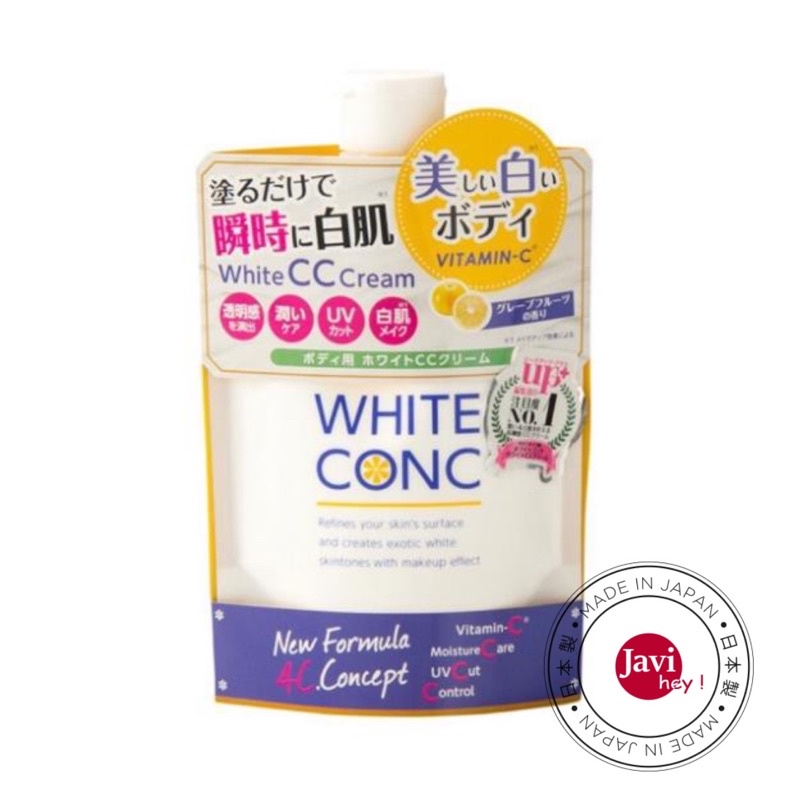 Sữa Dưỡng Trắng White CC Cream White ConC dạng túi Nhật Bản, Dưỡng thể White Con CC cream 200g | BigBuy360 - bigbuy360.vn