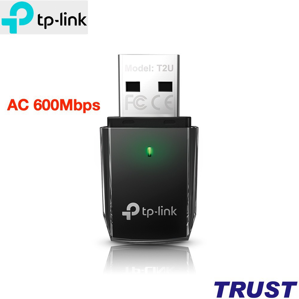 USB Thu Sóng Wifi Tplink Archer T2U Băng Tần Kép Chuẩn AC Tốc Độ 600Mbps