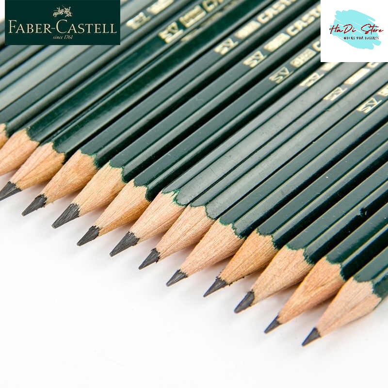 [HADI] Bút chì phác thảo cao cấp FABER CASTELL 9000 chọn nét từ HB-8B (Mã SP:FB-B-9000size)