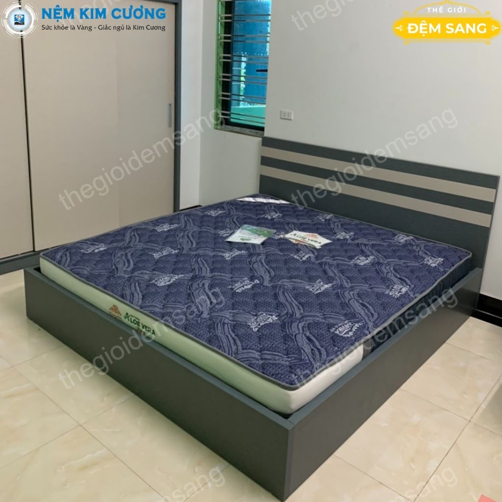 Nệm cao su non mix foam ALOE VERA FLEX chính hãng đệm Kim Cương giá rẻ và thoáng mát bốn mùa CS118