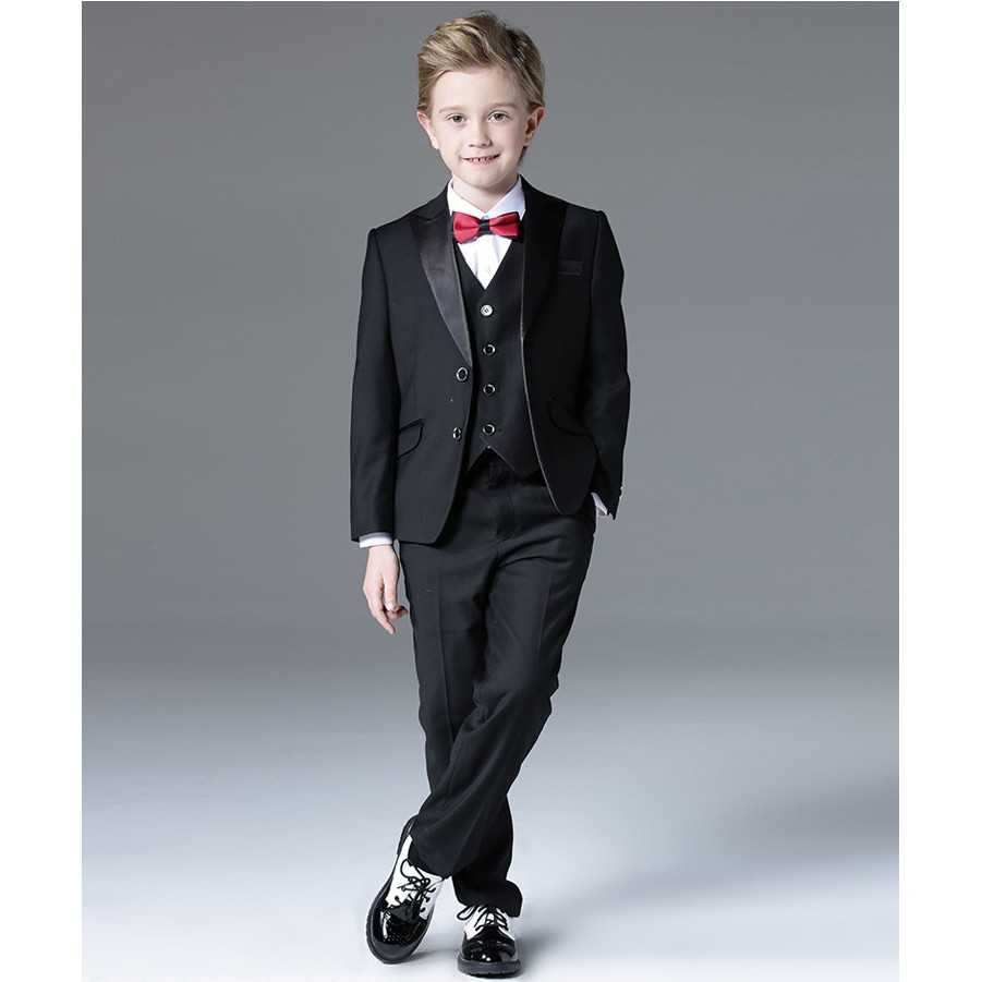 Bộ Vest - Bộ suit đen cho bé trai - VEST SUIT NXB0042 | BLACK