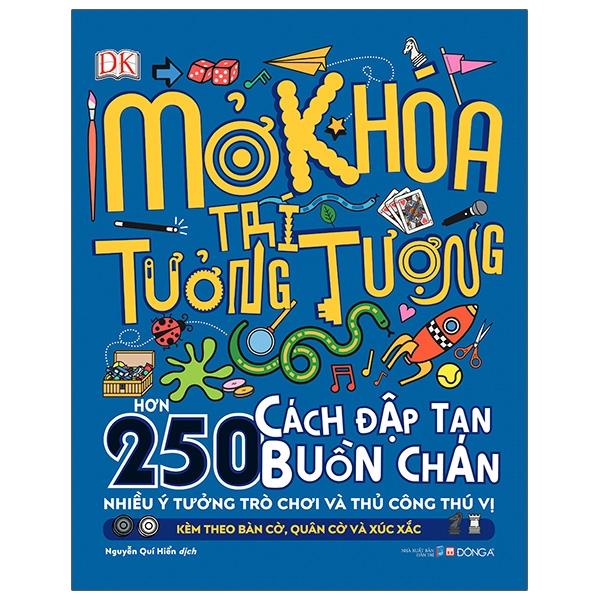 Sách Mở Khóa Trí Tưởng Tượng - Hơn 250 Cách Đập Tan Buồn Chán - Tặng Kèm Theo Bàn Cờ + Quân Cờ + Xúc Xắc