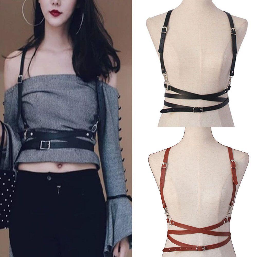 Dây Đeo Giả Da Phong Cách Harajuku Gợi Cảm Cho Nữ