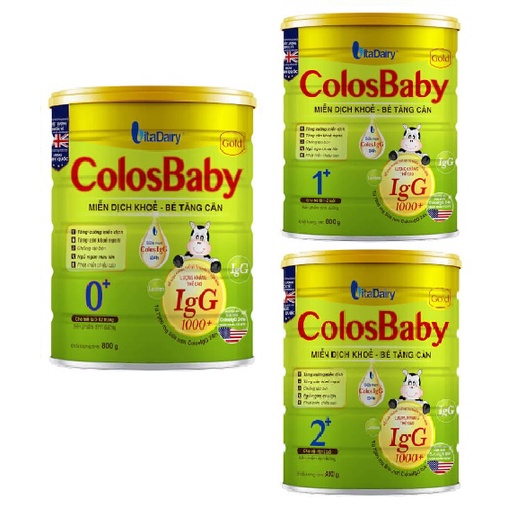 [CHÍNH HÃNG] Sữa bột ColosBaBy Gold 0+, 1+, 2+ 800g ( Date mới nhất )