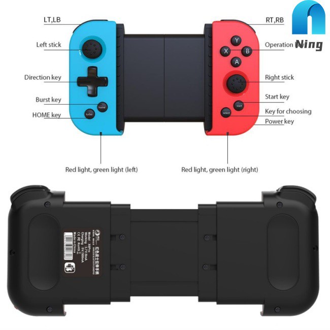 Ning Bluetooth Game Controller Wireless Gamepad Telescopic Gamepad Joystick For Android Mobile Phone Game Handle