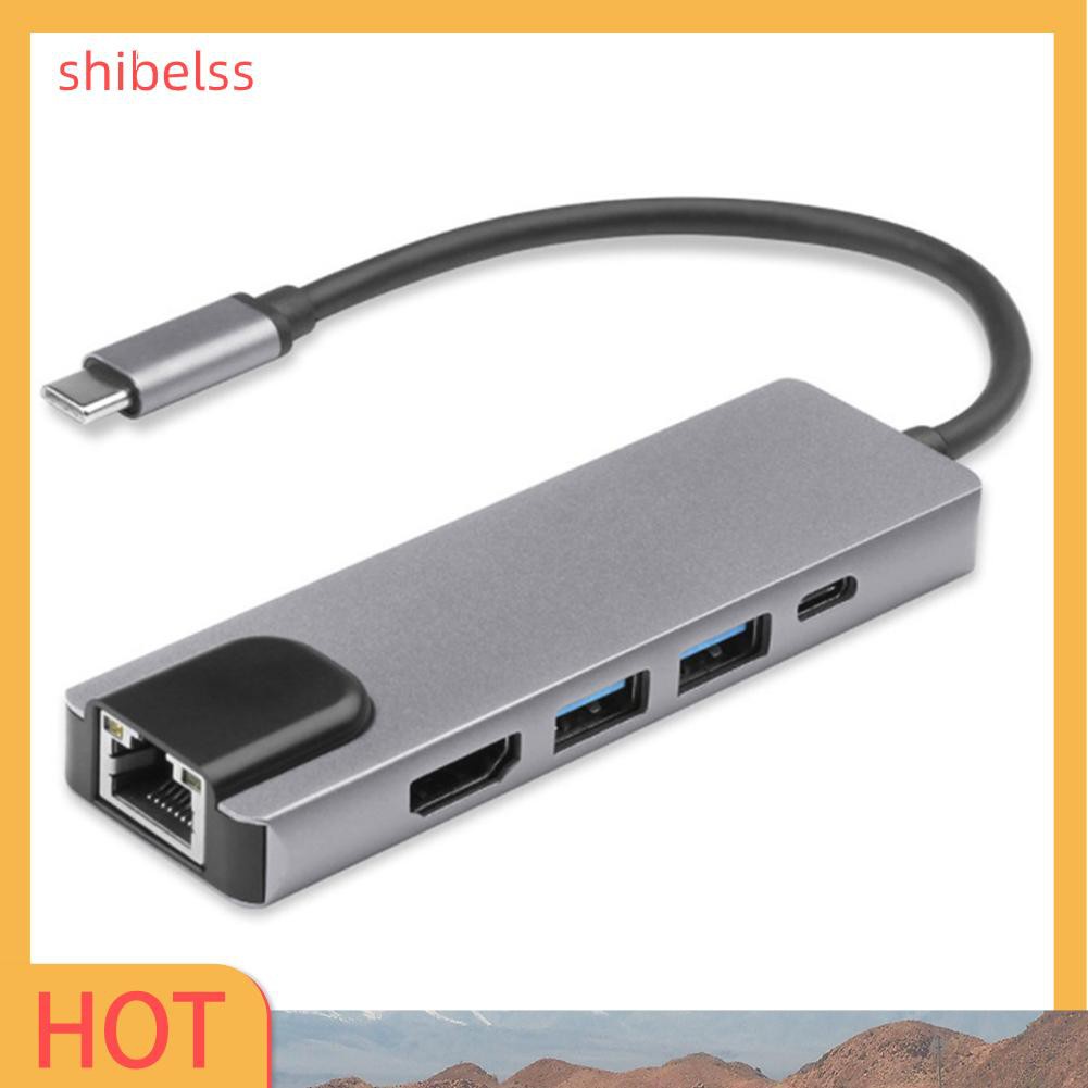 Bộ Chuyển Đổi Hub Hdmi Sang Hdmi 2 Usb 3.0 Gigabit Lan Rj45 5 Trong 1