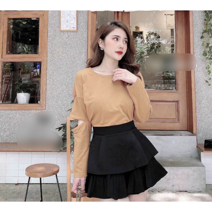 [ Mã FADIRECT20 giảm 20K đơn 150K] Chân váy ngắn 2 tầng xếp ly hàng cao cấp nhất | BigBuy360 - bigbuy360.vn