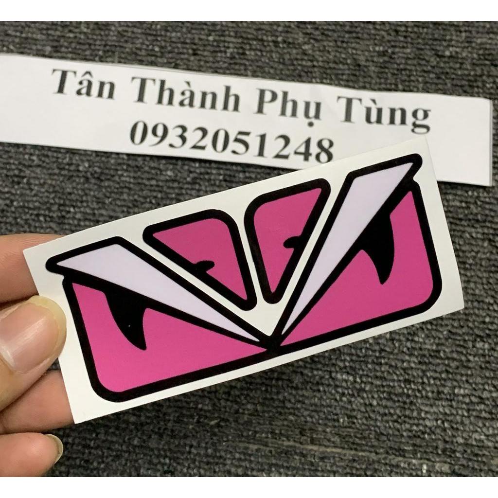 Tem decal mắt Fendy 10x5cm-giá 1 tem