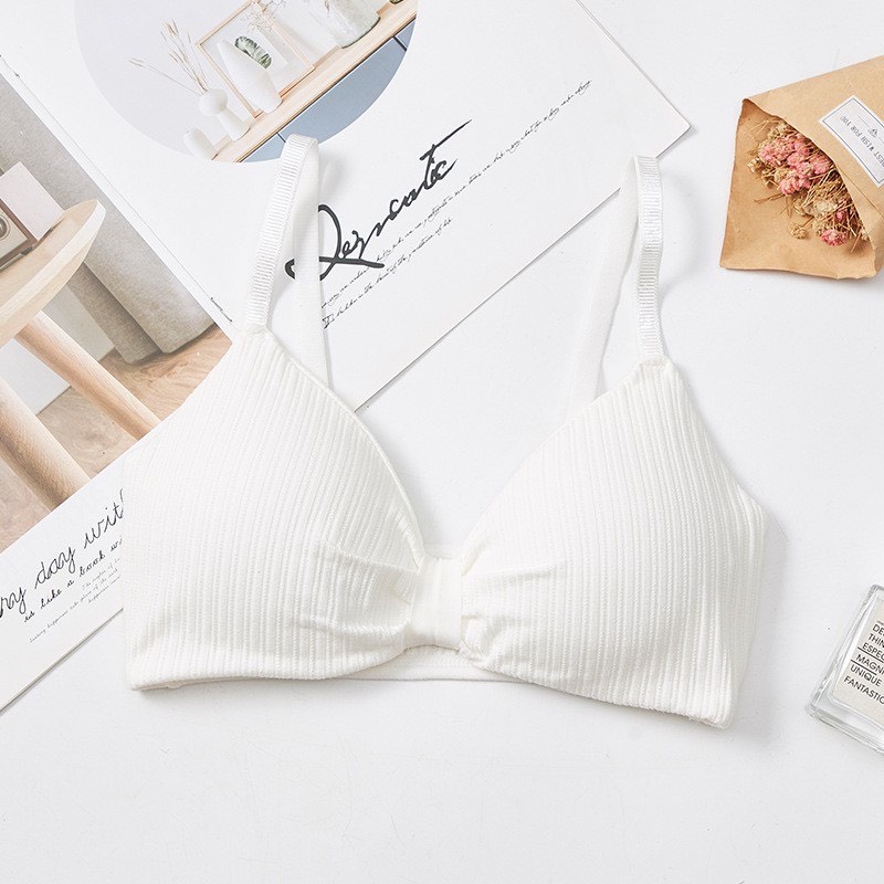 Áo Bra Nữ Len Tăm Hình Nơ Đệm Dày 9932