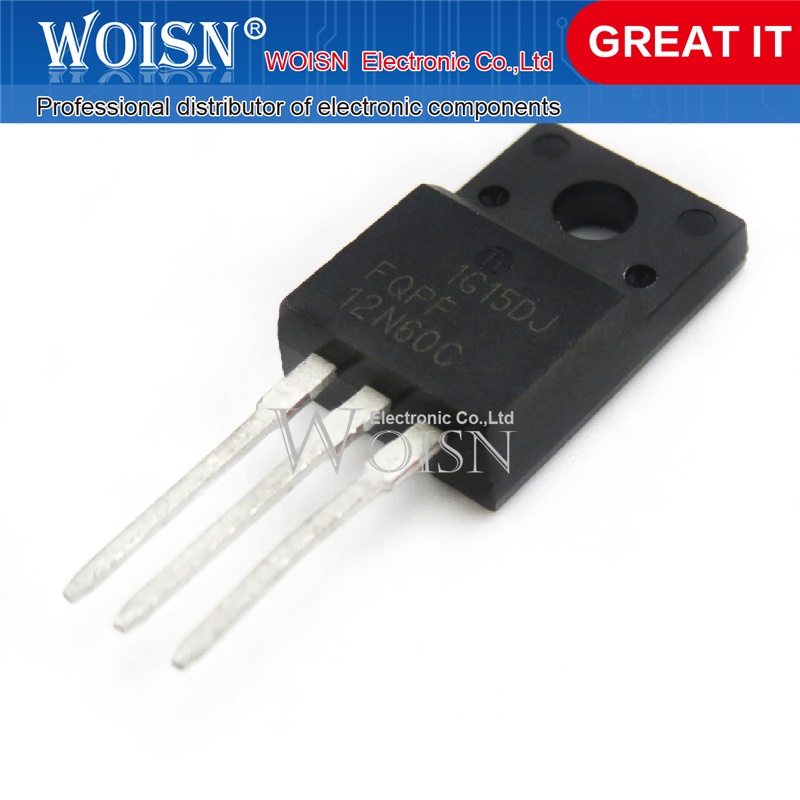 Bộ 10 Linh Kiện Điện Tử FQPF12N60C 12N60C 12N60 TO-220F