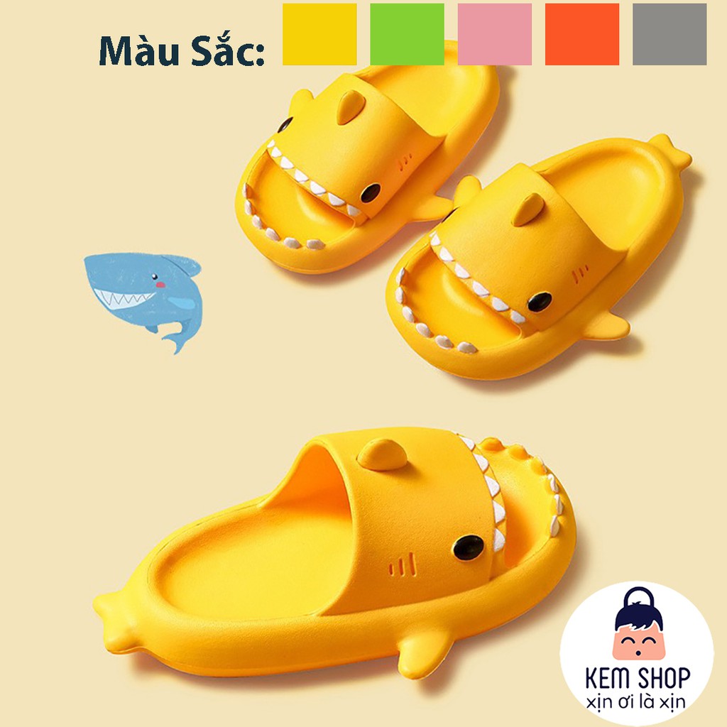 Dép cho bé cá mập baby shark siêu nhẹ bé trai gái 1 2 3 4 tuổi