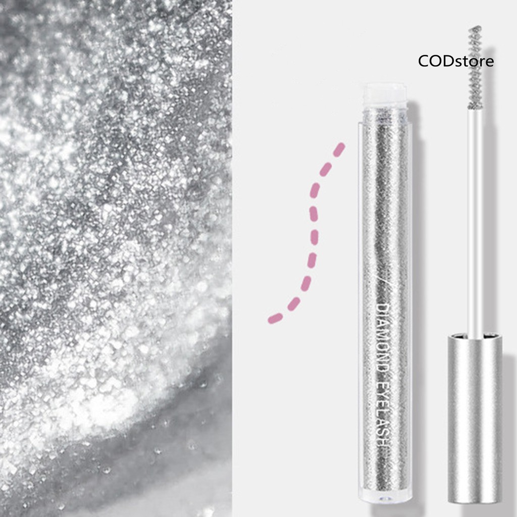 Mascara S18 làm cong và dày mi chống thấm nước ánh nhũ lấp lánh cho nữ