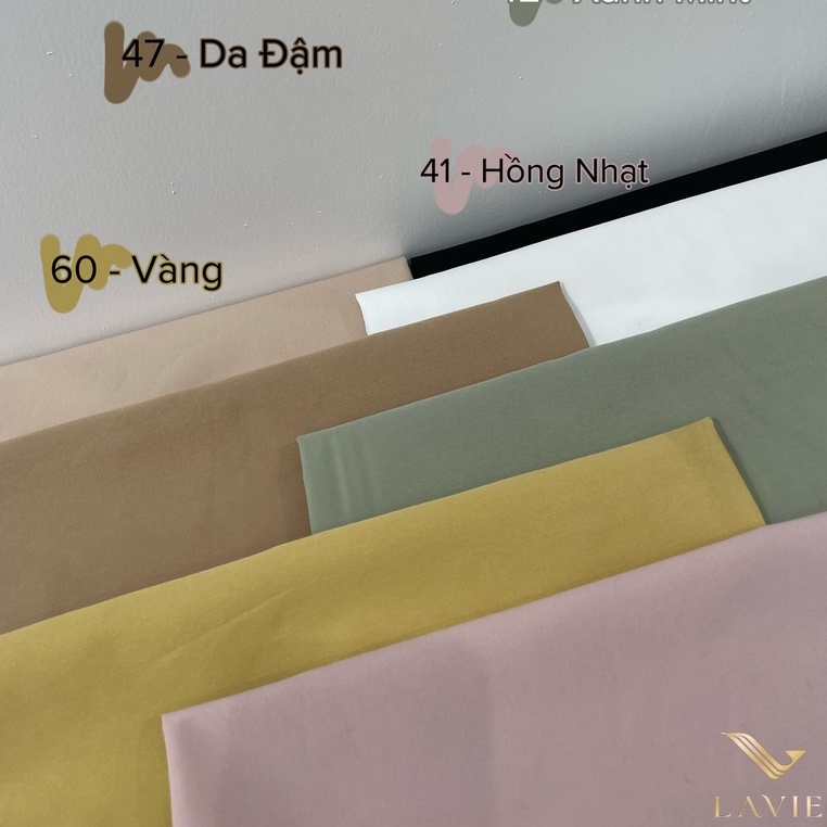 Vải Kaki Thun mỏng nhẹ cao cấp nhà Lavie mặc chuẩn form, vải may quần áo bảo hộ, váy đầm nữ, quần tây