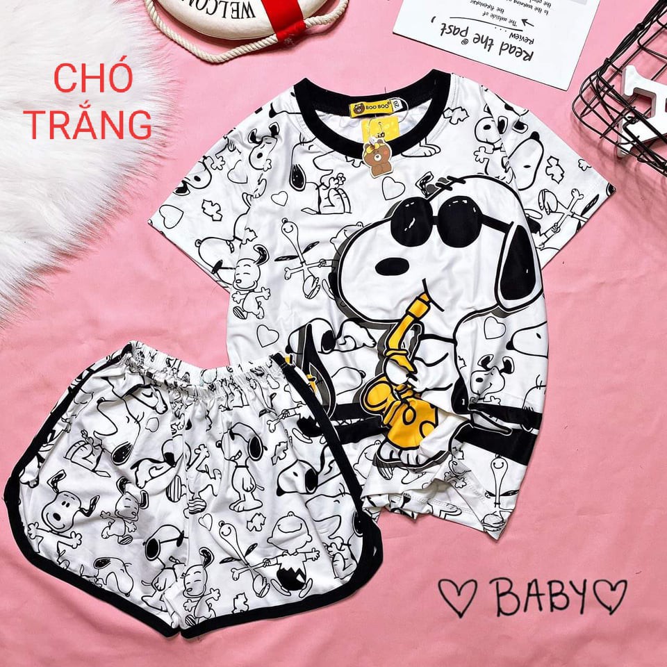 Set 3D đùi BABY thun lạnh thái hình thú dễ thương Boo Boo size 10kg - 28kg | BigBuy360 - bigbuy360.vn