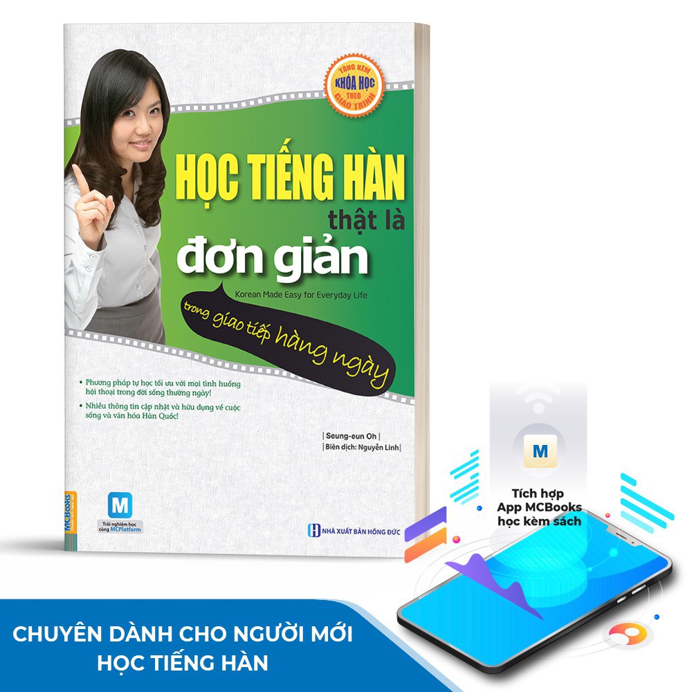 Sách - Học Tiếng Hàn Thật Là Đơn Giản Trong Giao Tiếp Hàng Ngày - Học Kèm App Online