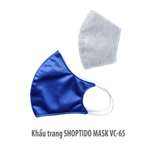 Khẩu trang có lớp than hoạt tính SHOPTIDO MASK VC-65 4 lớp tái sử dụng nhiều lần