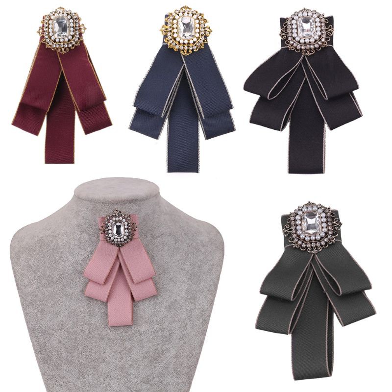 Ghim Cài Áo Hình Nơ Xinh Xắn 5 Màu Lựa Chọn