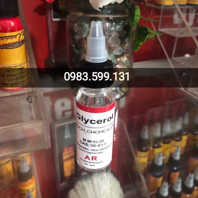 Chất lỏng dẫn mực xăm Glycerol 30ml