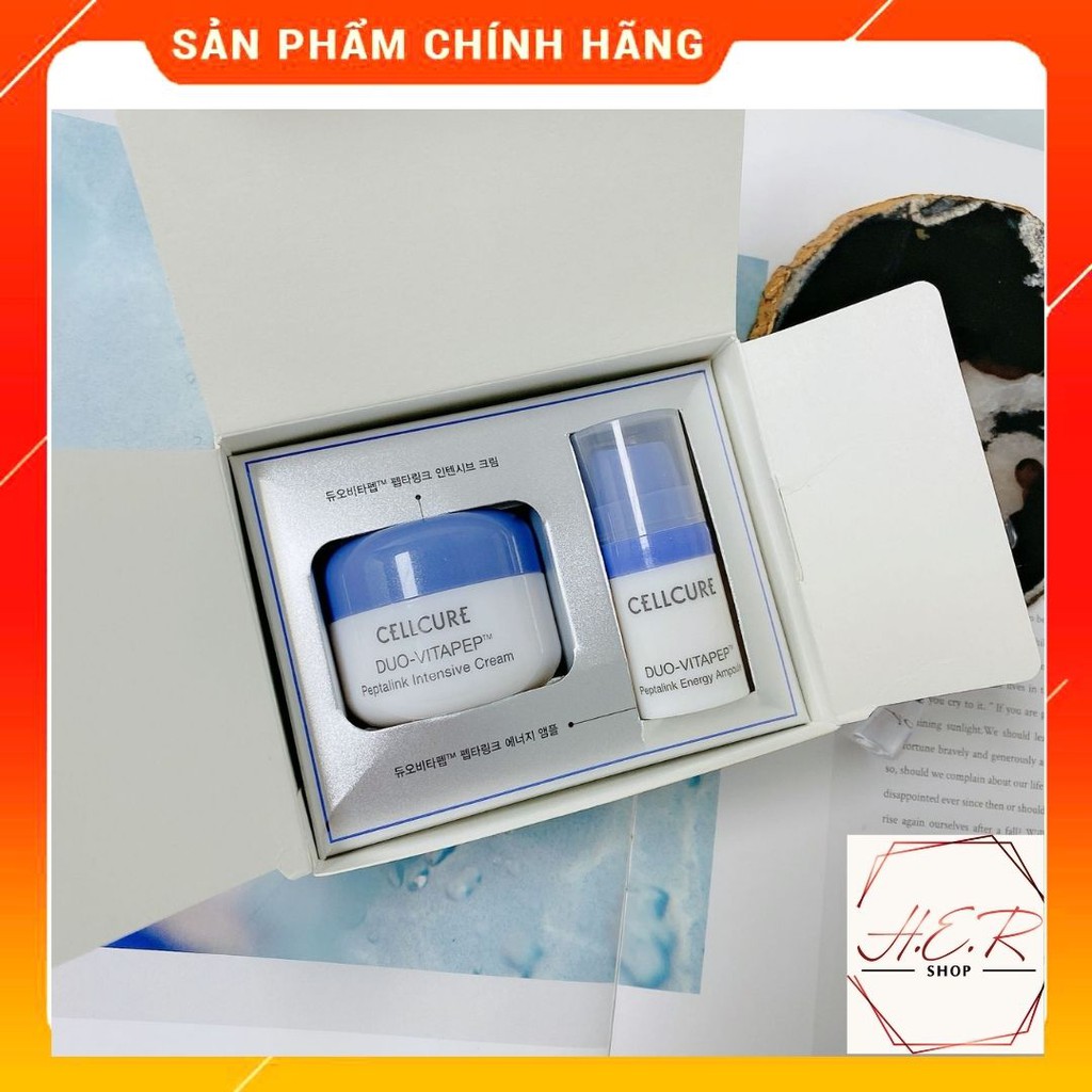 Set mini Duo Xanh Cellcure Cực Hiếm - Siêu dưỡng trắng, nâng cơ, chống lão hóa