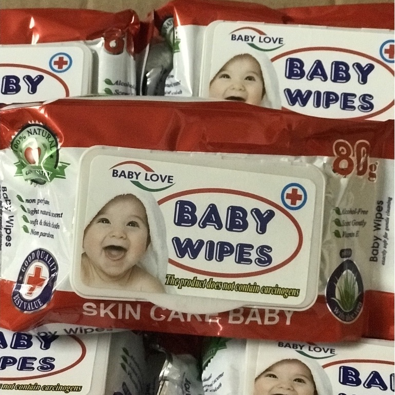 gói Khăn Giấy Ướt Baby Wipes Bịch 80g