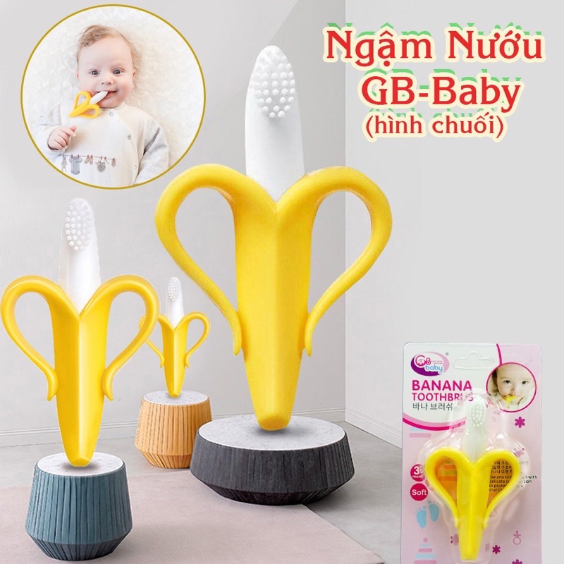 Gặm nướu hình chuối-[Hàng Nhật Nội Địa]