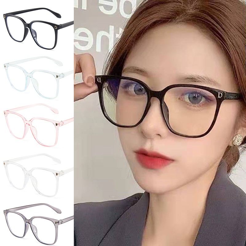 Mắt Kính Gọng Tròn Chống Ánh Sáng Xanh Phong Cách Retro Thời Trang