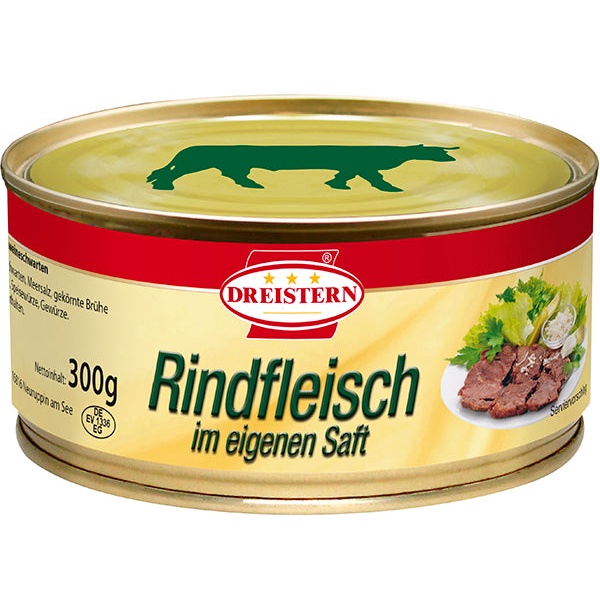 Thịt Bò đóng hộp DREISTERN Rindfleisch 300g