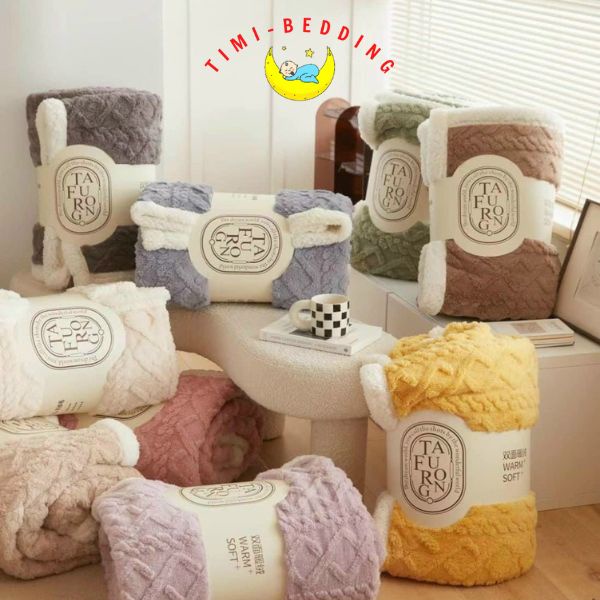 Chăn TAFURONG – Chăn lông cừu chính hãng, cao cấp, mềm mại kích thước 2x2,3m, nặng 2,5kg - Timibedding