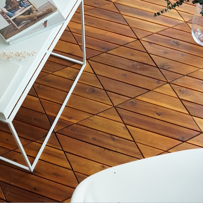 Vỉ gỗ lót sàn tiêu chuẩn Châu Âu - Tấm ván lót sàn gỗ keo vỉ nhựa 4,6 nan chéo phía dưới vít ốc chắc chắn