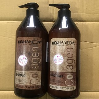 Cặp gội xả phục hồi tóc Top Haneda Collagen 785mlx2