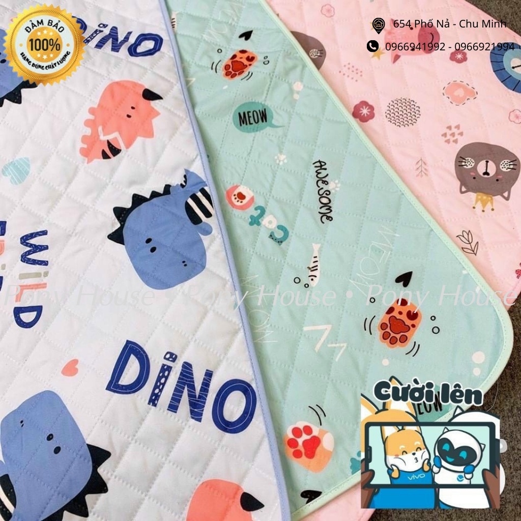 Lót Chống Thấm Best baby - Tấm Lót Thay Tã Bỉm Cotton 4D Chống Thấm Cho Bé Sơ Sinh 4 lớp KT 58 * 76cm