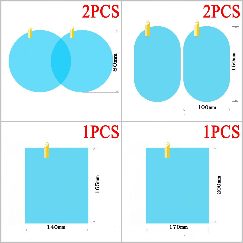 Car truck rain-proof film gương chiếu hậu chống thấm nước chống sương mù dán gương cửa sổ decal kính auto clear films cho mọi kích cỡ