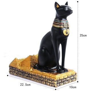 Kệ để rượu vang thần mèo Ai Cập (22.5x10x25cm)