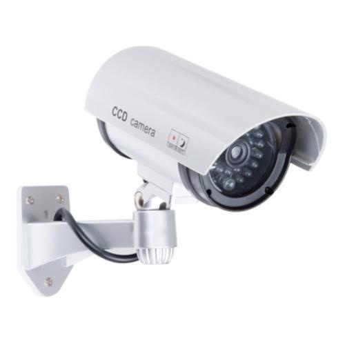 Camera An Ninh Giả Có Đèn LED Màu Bạc IP44