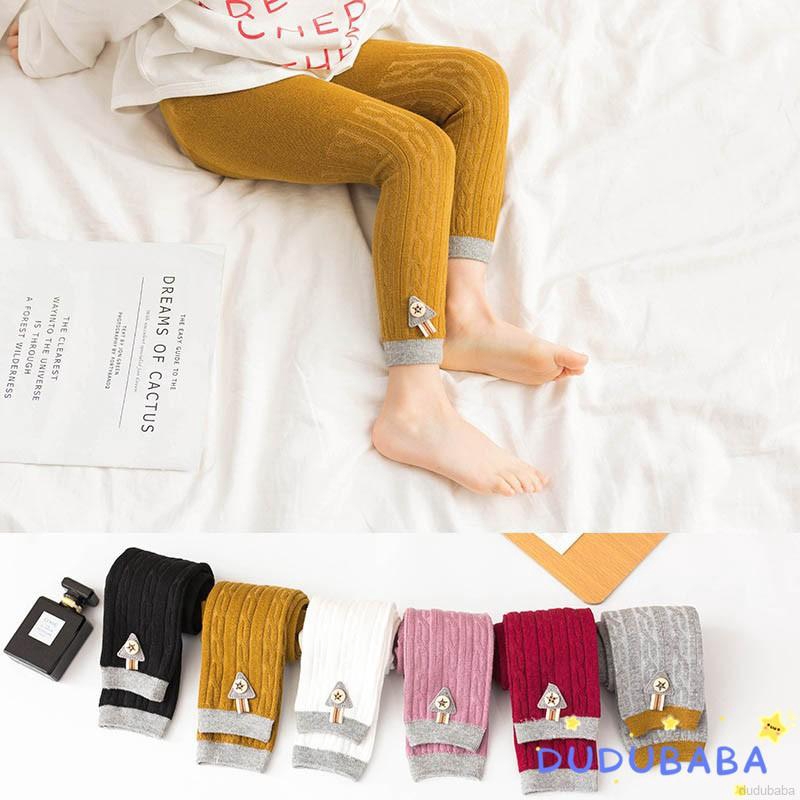 Quần legging màu trơn thời trang xuân thu cho bé gái từ 1 - 4 tuổi