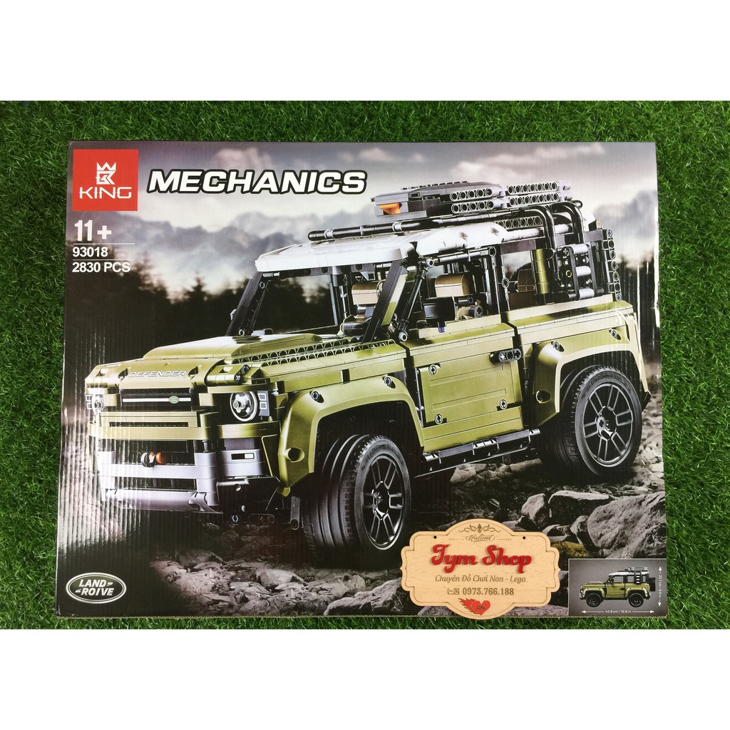 Đồ chơi Lắp ráp Mô hình Technic King 93018 ( Lego 42110 ) Xếp hình siêu xe Land Rover Defender Xếp hình cho bé trai