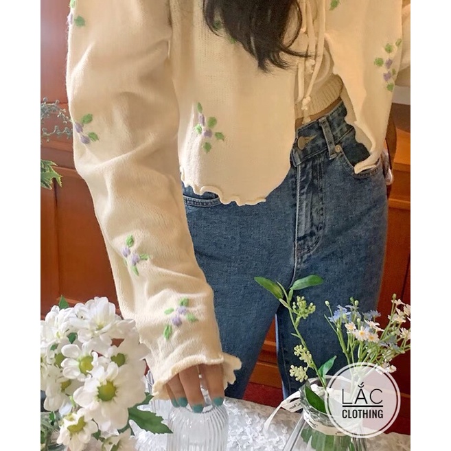 Set Áo Khoác Cardigan Ngọt Ngào + Áo Hai Dây Len Mỏng M1