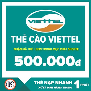 Thẻ cào viettel 500k