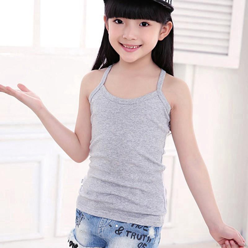 Áo Tank Top Nữ Không Tay Chất Cotton Cho Bé