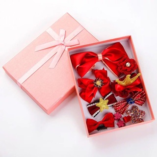 Set kẹp nơ bé gái