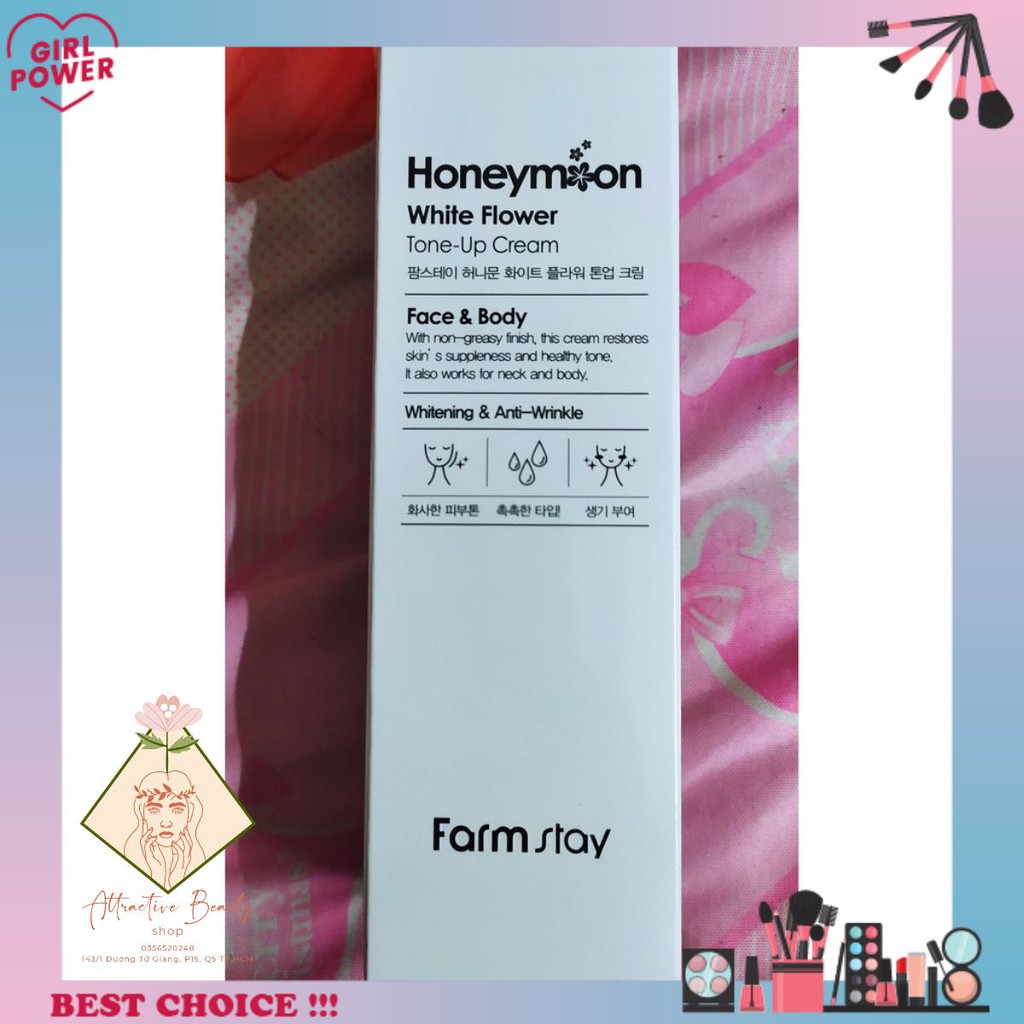 Kem dưỡng trắng sáng body FarmStay Honeymoon