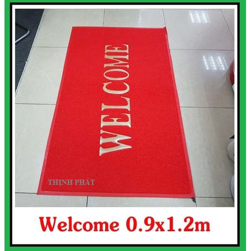 Thảm Chùi Chân - Thảm dậm chân Welcome CỠ LỚN  - GIAO MÀU NGẪU NHIÊN