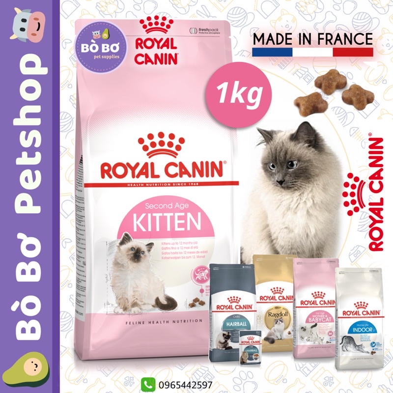 [ BÁN SỈ ] Hạt cho mèo con 4 -12 tháng Royal Canin Kitten 36 1kg