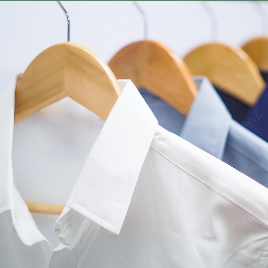 Áo Sơ mi Nam Dài Tay Hàn Quốc Cổ Bẻ Vải Lụa Thái Chống Nhăn Chống Xù - La mode
