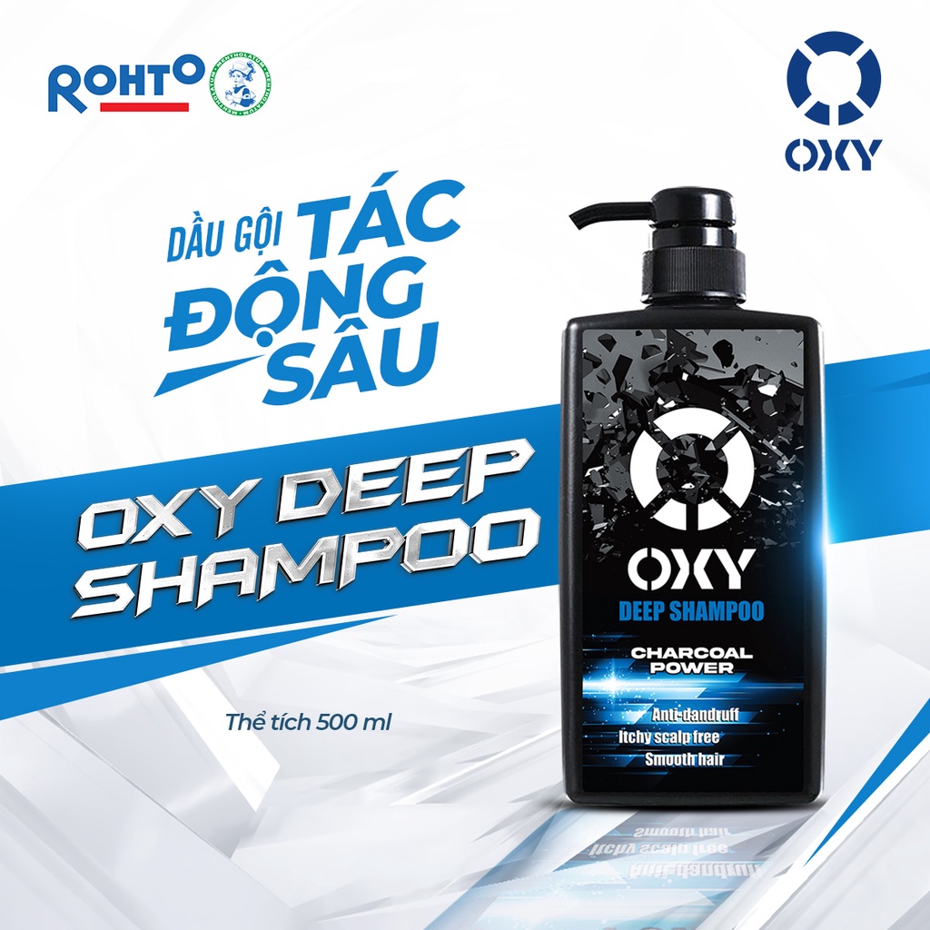 Dầu gội tác động sâu cho nam giới Oxy Deep Shampoo 500ml