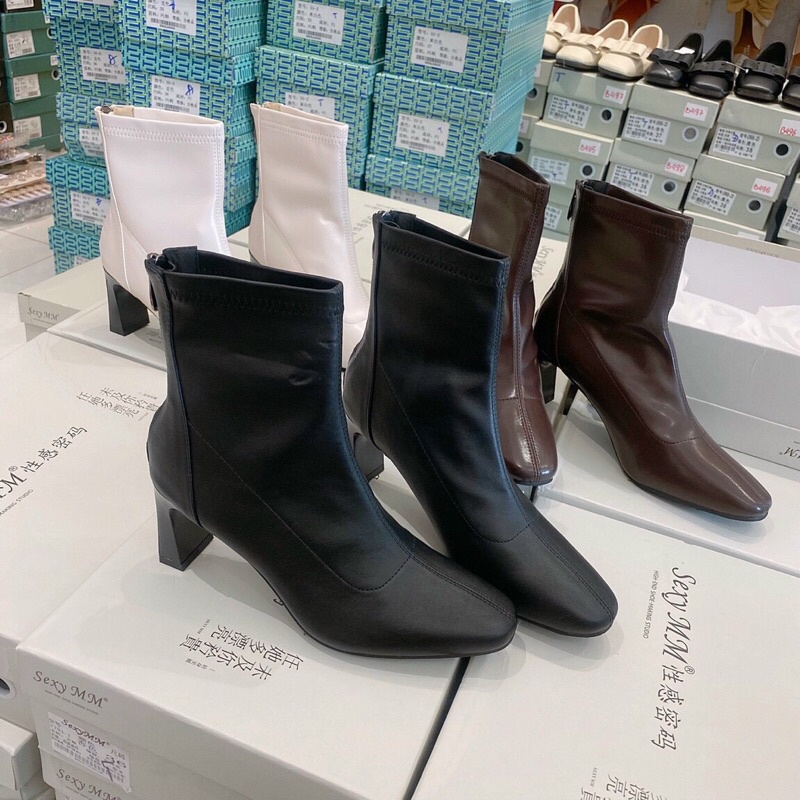 BOOT DẸP MŨI TÙ ÔM CHÂN FROM ĐẸP QC XỊN ( B499 B500 B501 )