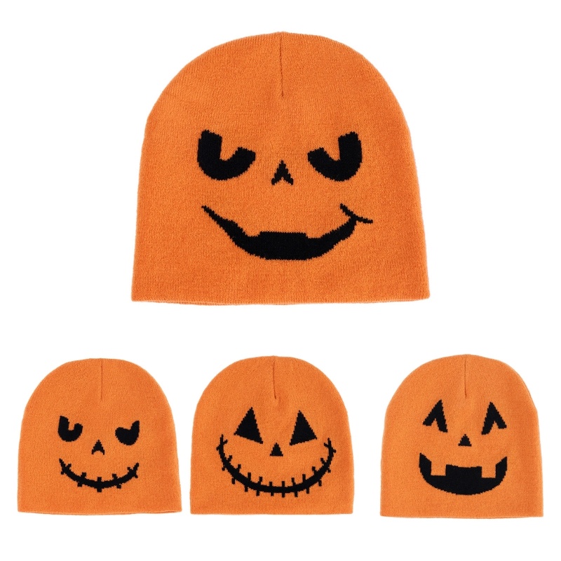 Mũ Len Beanie Phong Cách Halloween Dễ Thương